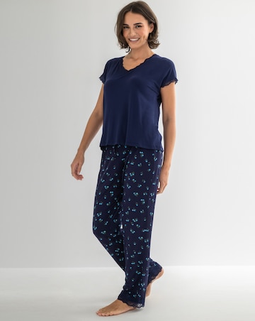 Pour Moi Sofa Loves Lace Tshirt And Trouser PJ Set