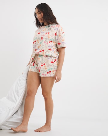 Simply Be Cherry Shortie Set