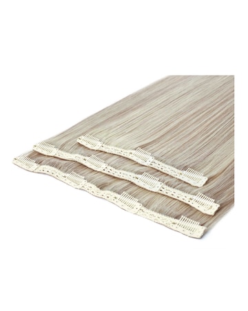 Beauty Works Deluxe Clip in 18inch Hair Extensions- Barely Blonde