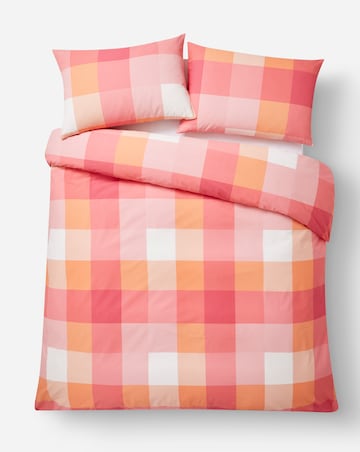 Darcy Check Cotton Blend Duvet Set