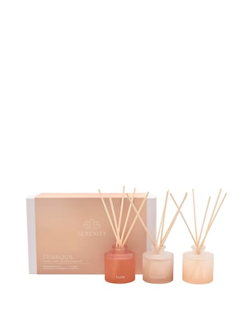 Serenity 'Tranquil' 50ml Diffusers Set of 3 - Flow, Balance and Breathe