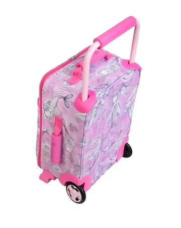 IT Luggage Curiosity Kids Underseat Suitcase - Pink Mermaid