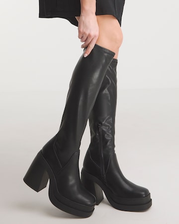 Gretchen Platform Sock Boots - Standard Fit (D) & Standard Calf