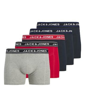 Jack & Jones Hector Logo Trunks 5 Pack - Multi