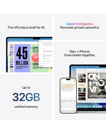 Apple MacBook Air (M5, 2026) 13in 10-core CPU 10-core GPU 16GB 1TB - Midnight