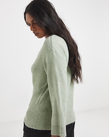 Cosy Yarn Sage Crew Neck Jumper