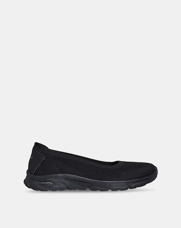 Skechers Black Arch Fit Sunny Zen Walk Shoes - Standard Fit (D)