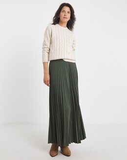 Re-Luxe Oyster Pointelle Jumper