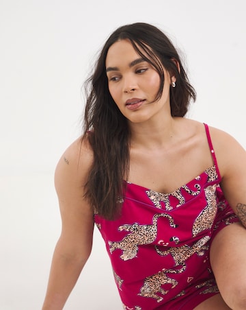 Pretty Secrets Cotton Cami Pyjama Short Set Animal Print