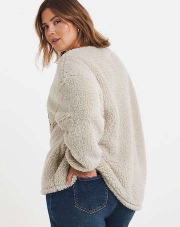 Cream Teddy Embroidered Sierra Nervada Sweatshirt