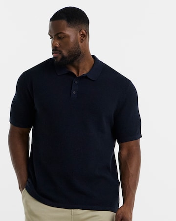Jack & Jones George Knitted Polo - Navy