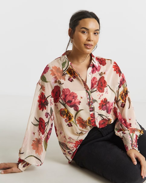 Joanna Hope Crinkle Shirt