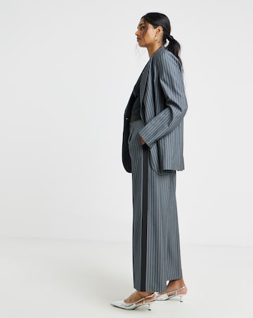 Simply Be Pinstripe Tailored Wide Leg Trouser