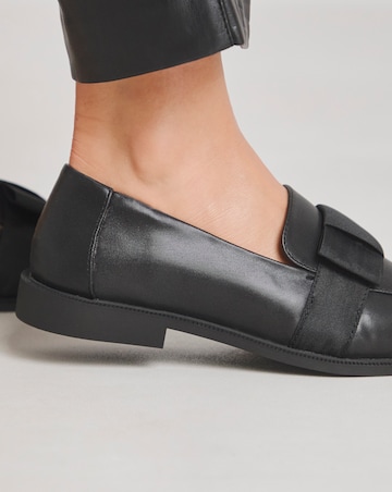 Lorelei Oversize Bow Loafer Shoes - Extra Wide Fit (EEE)