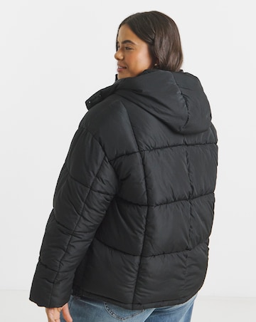 Black Padded Short Coat