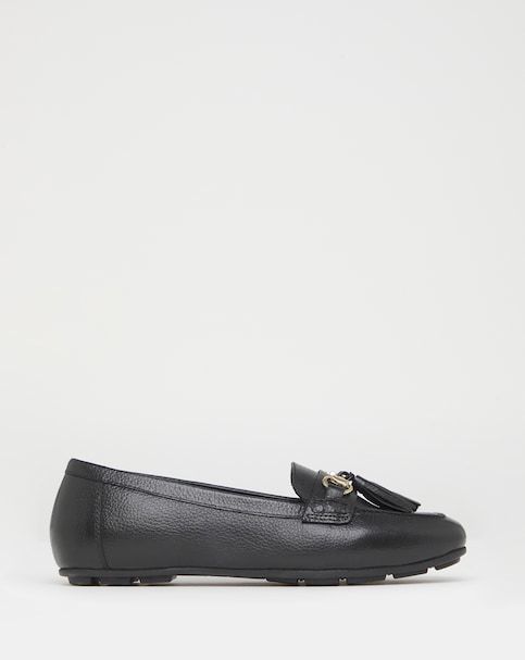 Heavenly Soles Prague Leather Driving Moccasins - Wide Fit (E)