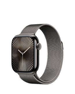 Apple Watch Series 10 GPS/Cellular 42mm Slate Titanium Case, Slate Milanese Loop
