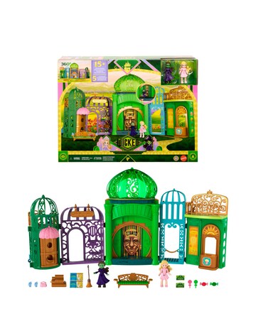 Wicked Emerald City Small Doll Playset with 5 Play Spaces & 15 Accessories