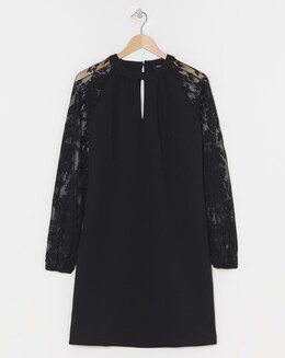 Lace Sleeve Shift Dress