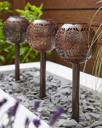 LuxOrb Damasque Stake Light 3 Pack