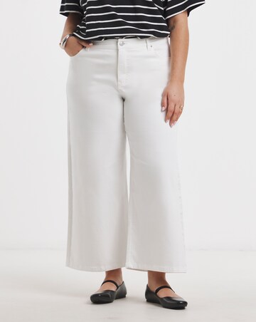 Whitev 24/7 Crop Wide Leg Jeans