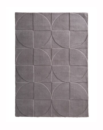Penny Carved Circles Woollen Rug