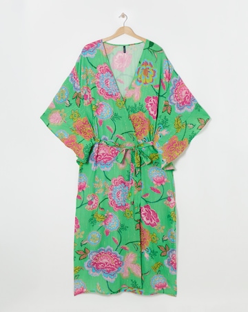 Figleaves Floral Open Maxi Kaftan