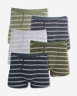 5 Pack Stripe A-Front Boxers