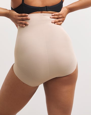 Naomi&Nicole Medium Control Tummy Shaping Hi Waist Briefs Nude