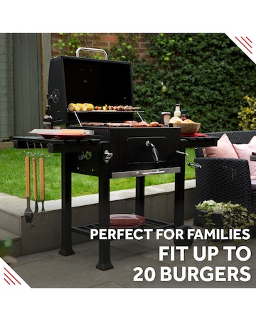 George Foreman XL Smoker Charcoal BBQ