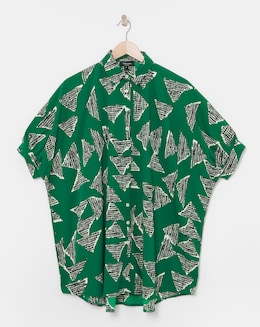 Printed Oversized Blouse