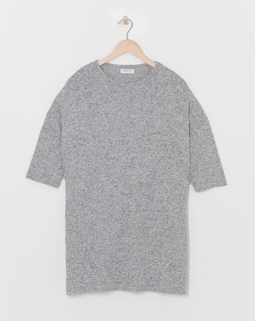 Grey Marl Soft Touch Side Pocket Tunic