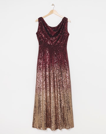 Joanna Hope Ombre Sequin Dress