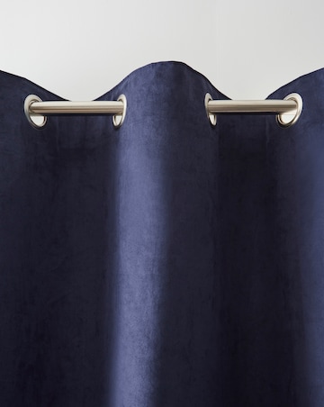 Faux Suede Eyelet Curtains