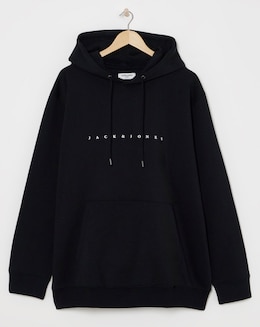 Jack &amp; Jones Star Logo Hoodie - Black