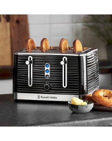 Russell Hobbs Inspire Kettle and Toaster Bundle Black