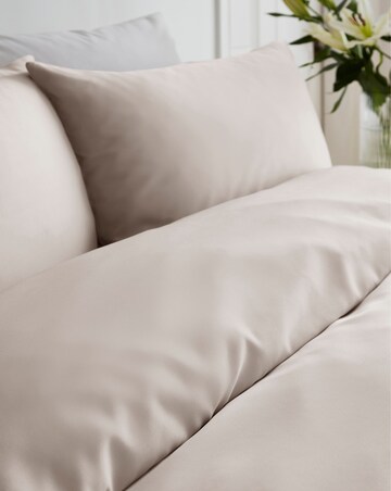 Faux Silk Matte Satin Champagne Duvet Set