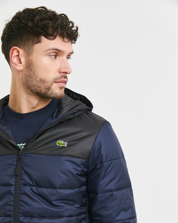 Lacoste Classic Hooded Navy Padded Jacket