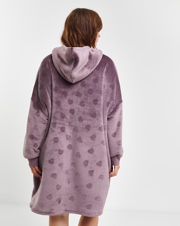 Pretty Secrets Jacquard Oversized Hooded Lounge Dress