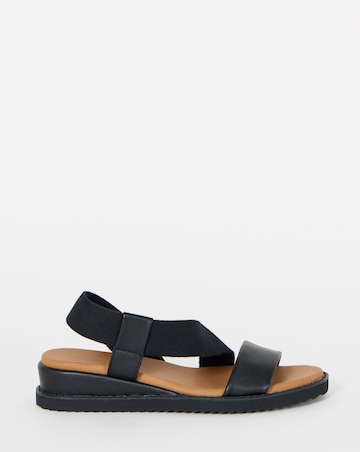 Spritzer Asymmetric Low Wedge Sandals - Extra Wide Fit (EEE)