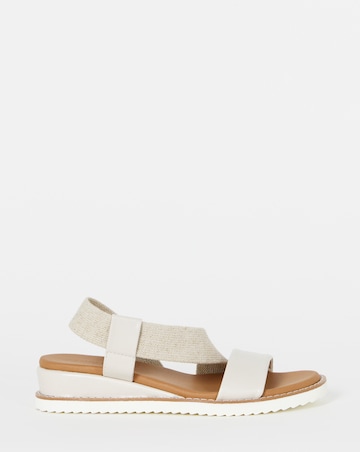 Spritzer Asymmetric Low Wedge Sandals - Extra Wide Fit (EEE)