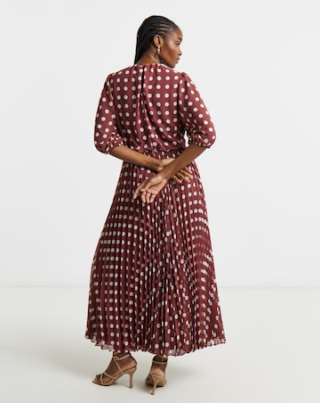 Joanna Hope Printed Maxi Dress With Pleated Panel