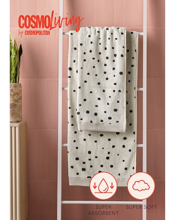 Cosmo Spot Cotton 4 Piece Towel Bale