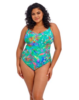Elomi Toyama Tides Non Wired Adjustable Leg Swimsuit Jade