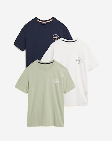 Jack & Jones Forest 3 Pack Crew Neck T-Shirt
