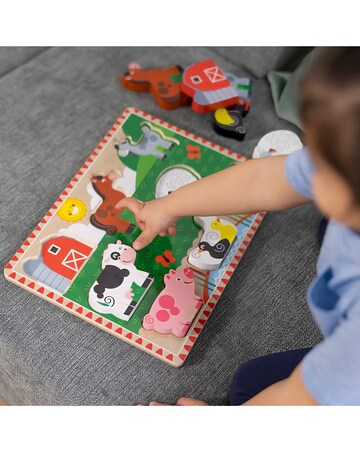 Melissa & Doug Farm Animals Chunky Puzzle - 8 Pieces