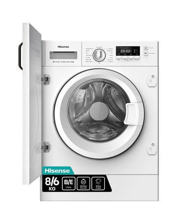 Hisense 3 Series WD3M841BWI Integrated 8/6kg Washer Dryer 1400rpm White