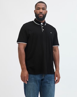 Jack &amp; Jones Premium Paulos Tipped Polo - Black