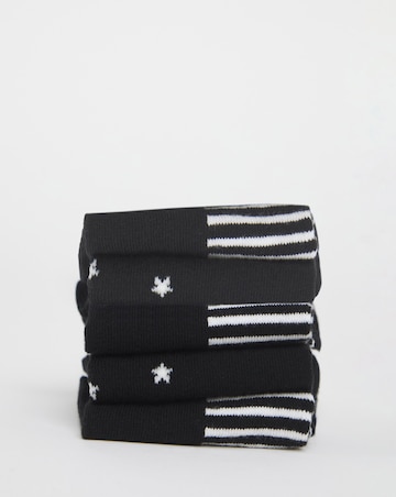 Pretty Secrets (5 Pair Pack) Trainer Liner Socks (Wide Fit)