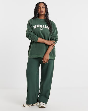 Forest Green & Ecru Berlin Boucle Sweatshirt